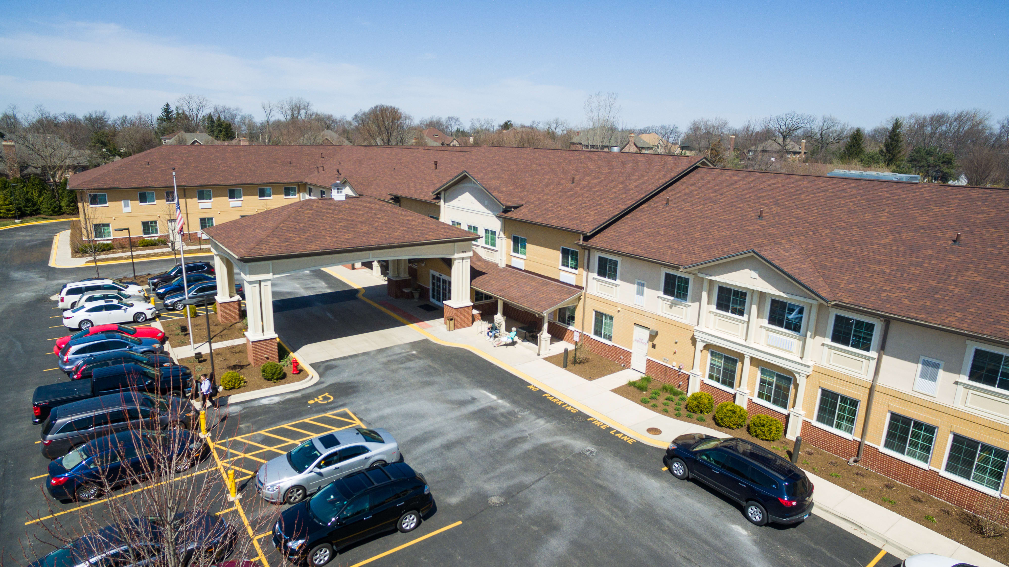 Cedar Lake Assisted Living and Memory Care aerial view of community