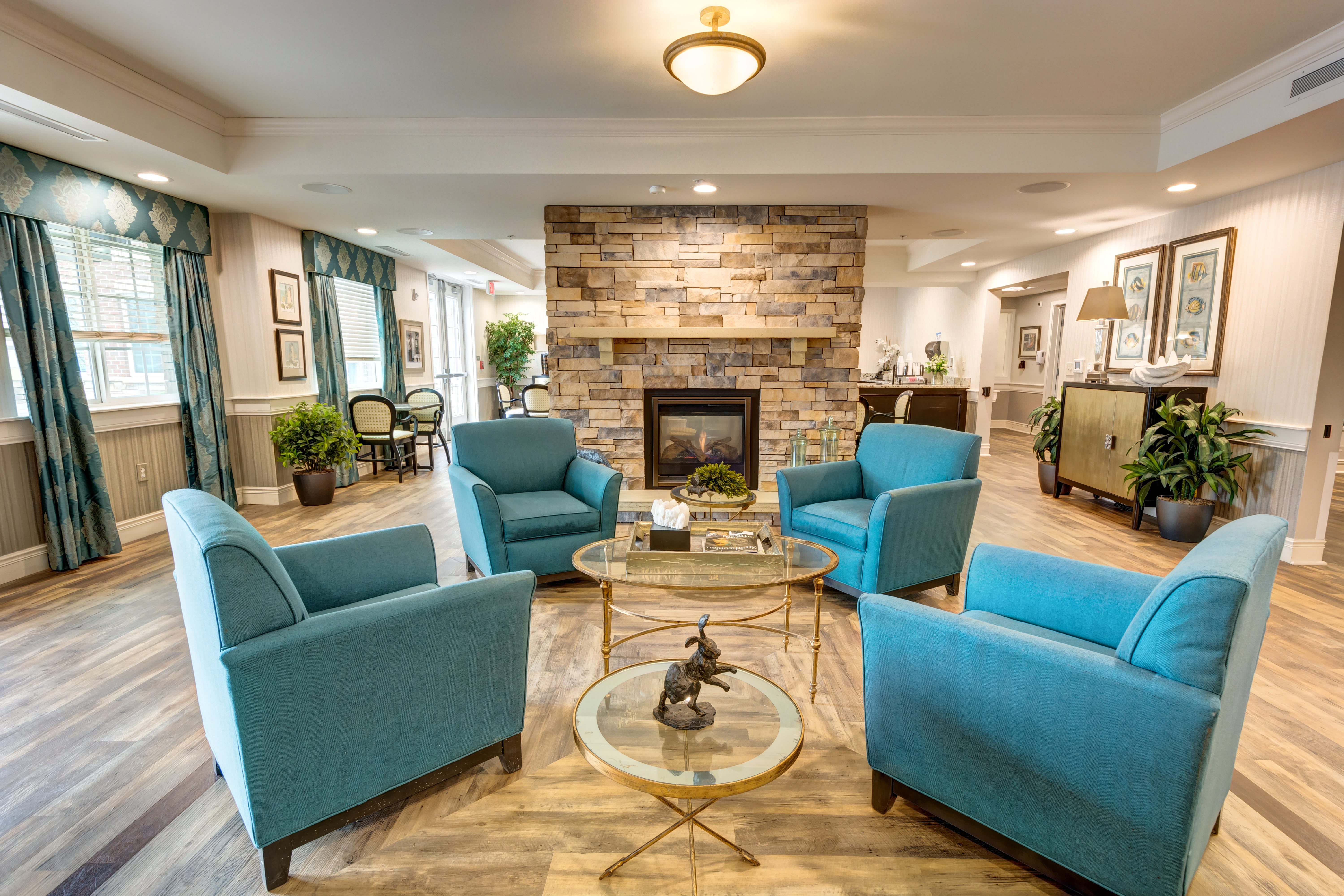 Hilliard Assisted Living and Memory Care indoor common area