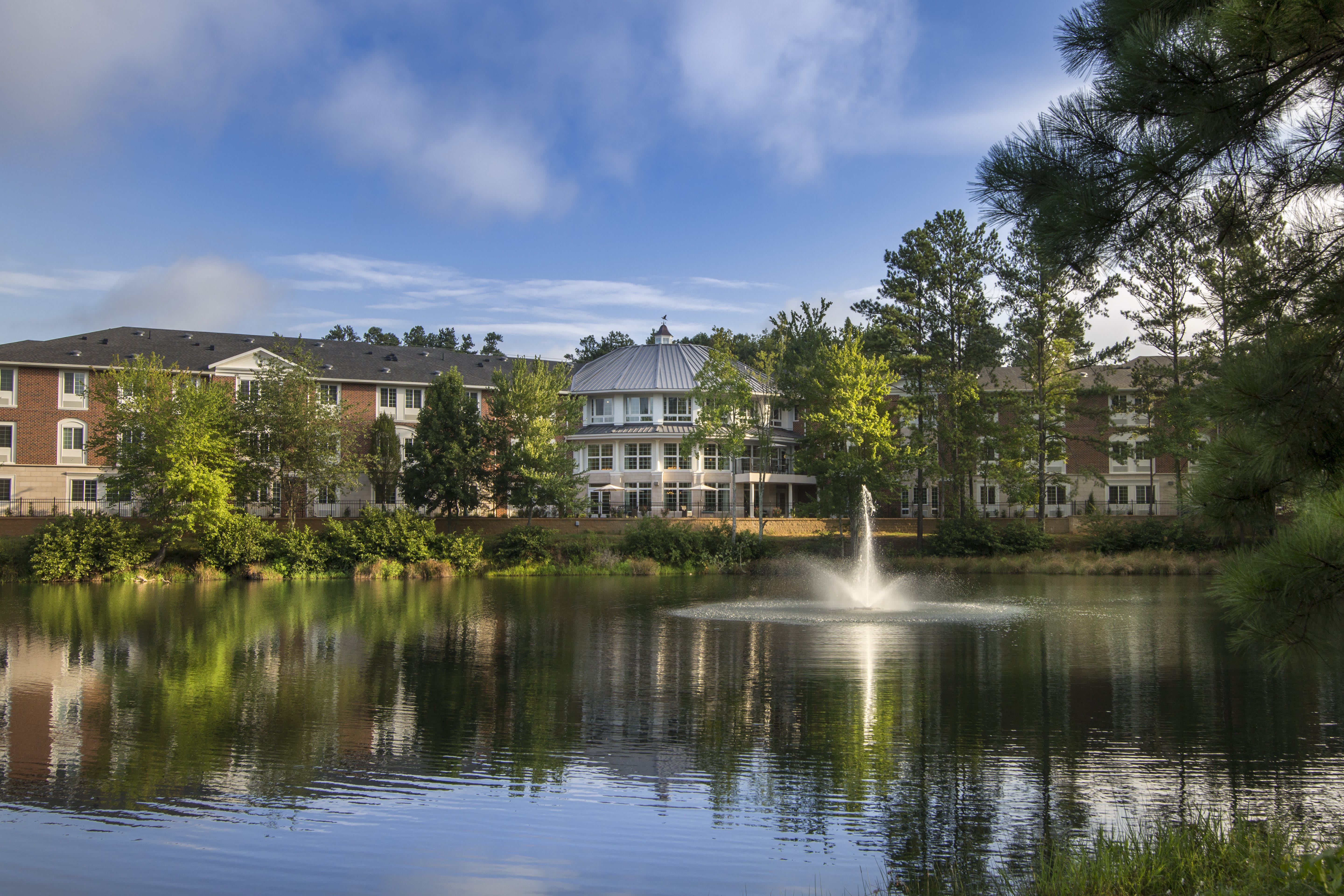 The Georgian Lakeside community exterior