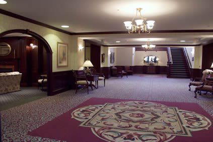 The Manor at York Town hallway seating area