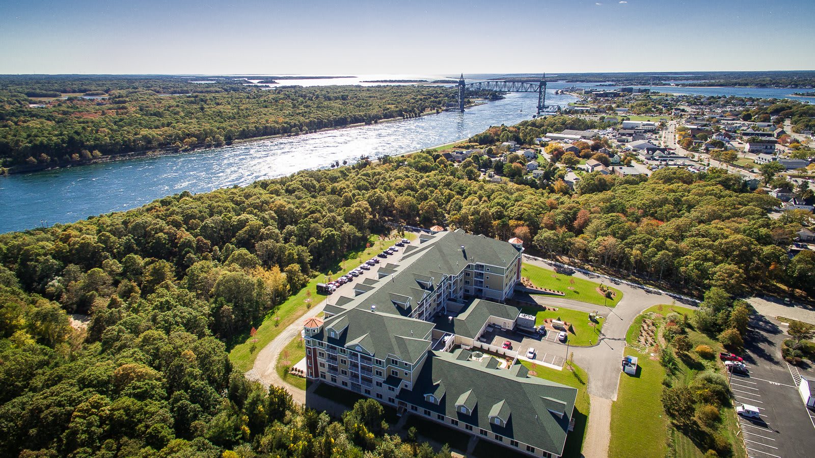 Keystone Place at Buzzards Bay aerial view of community