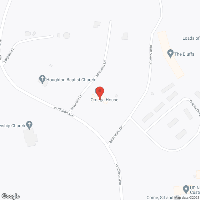 Omega House in google map