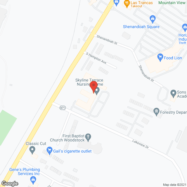 Memory Lane Assisted Living Facility in google map