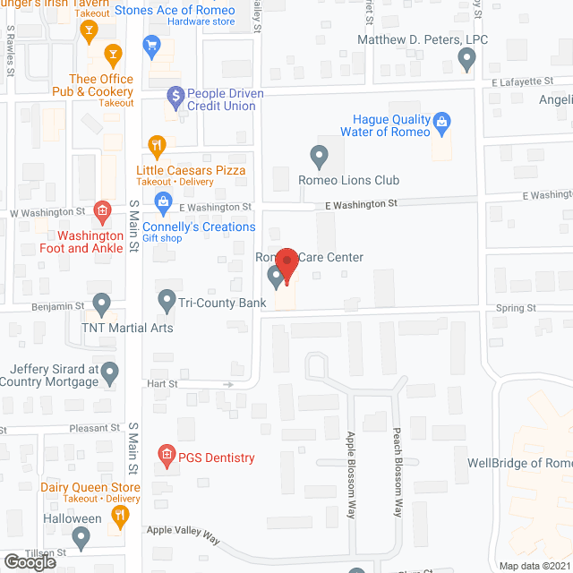 Woodward's Assisted Living in google map