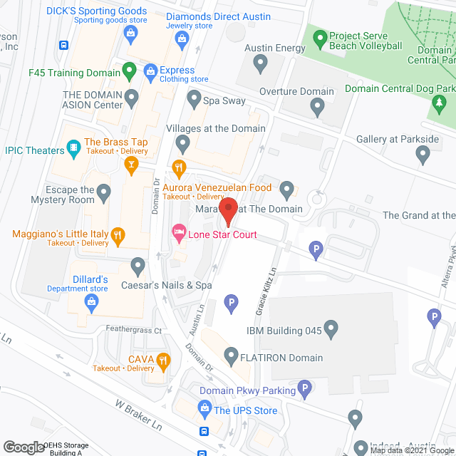Maravilla at the Domain in google map