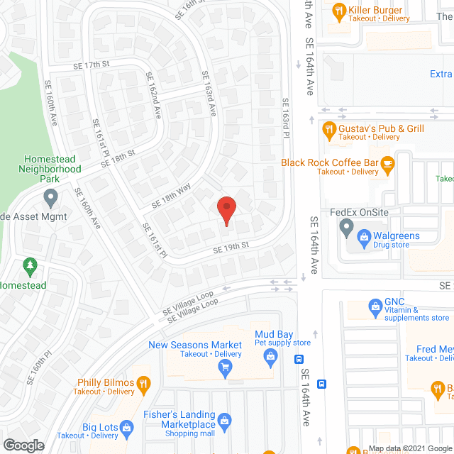 Homestead Senior Care in google map