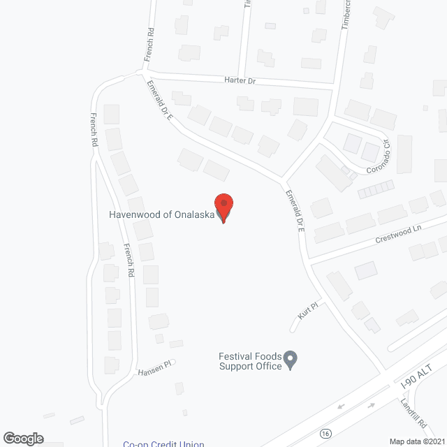 Walker Methodist Onalaska in google map
