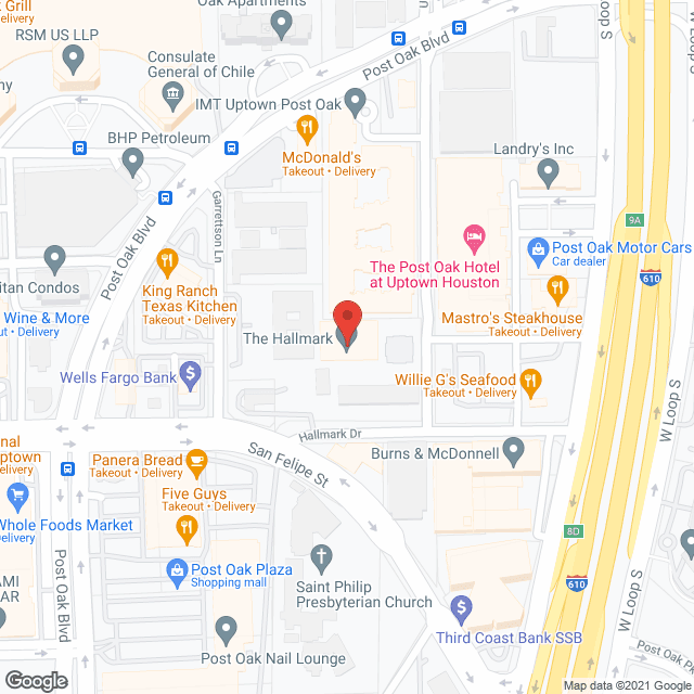 The Hallmark Independent Living in google map
