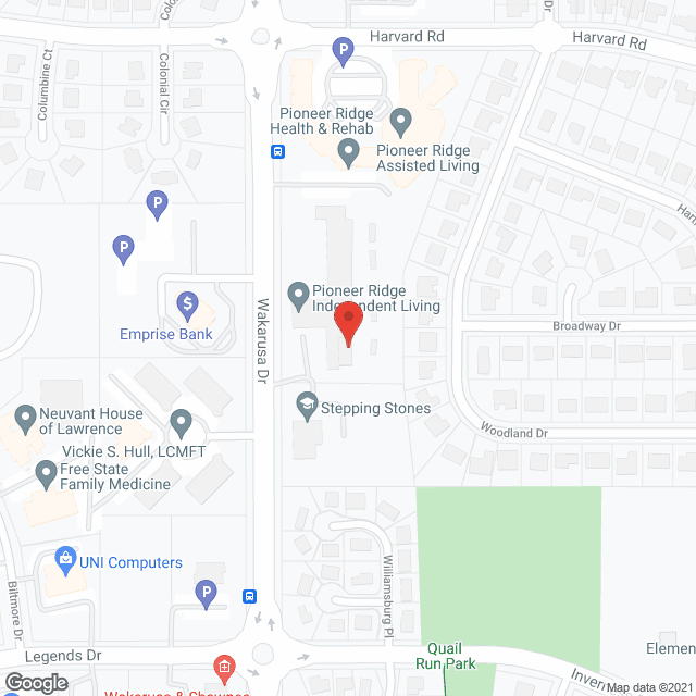 Pioneer Ridge Independent Living in google map