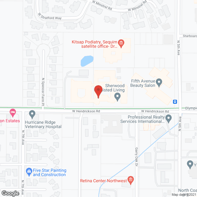 Sherwood Assisted Living in google map