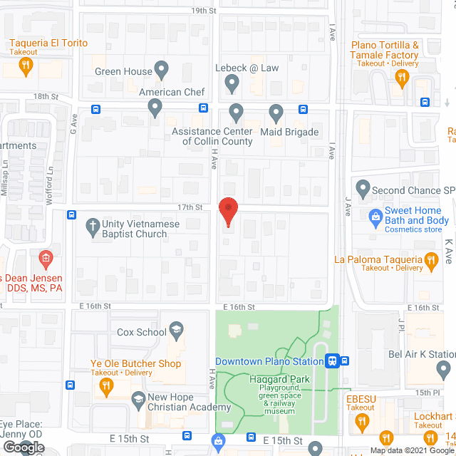 The Heritage House of Plano in google map