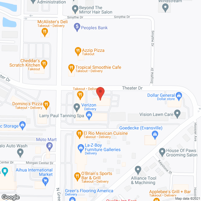 Homewatch CareGivers of Evansville in google map