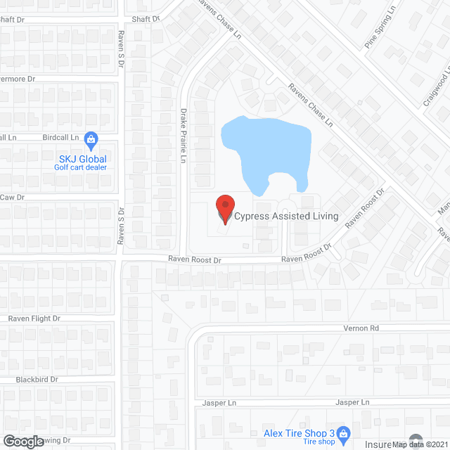 Cypress Assisted Living- Drake Prairie Lane in google map