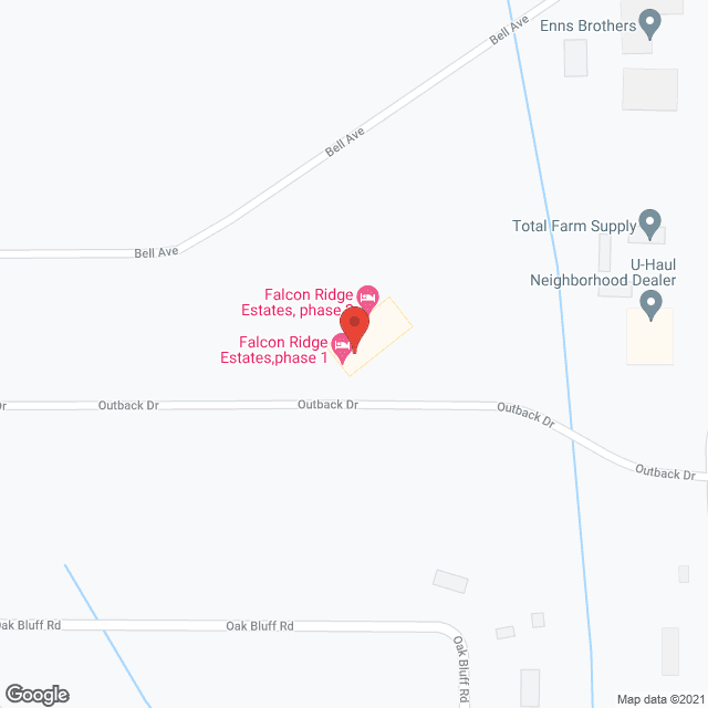 Falcon Ridge Estates in google map