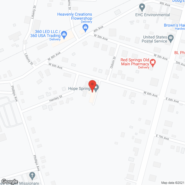 Hope Springs in google map