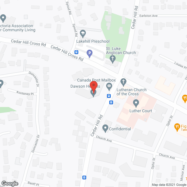 Dawson Heights in google map