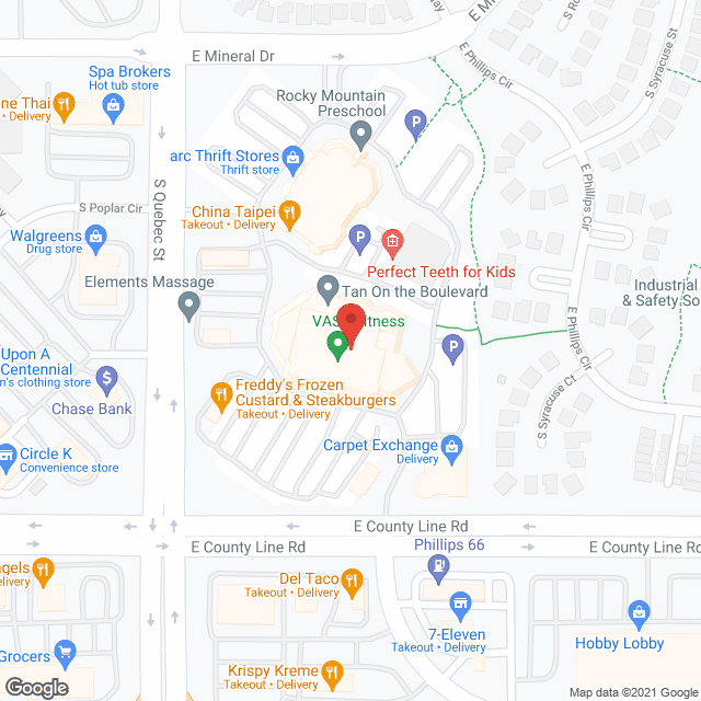 TheKey Centennial in google map