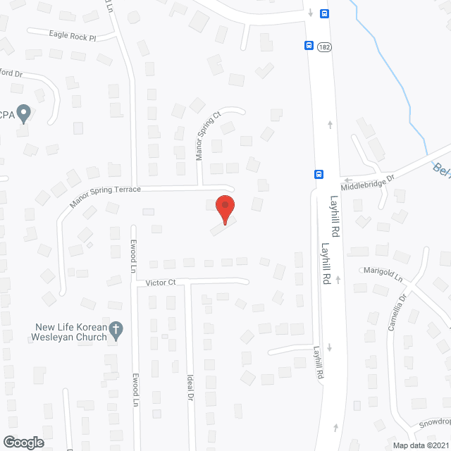 Cordial Care Assisted Living in google map