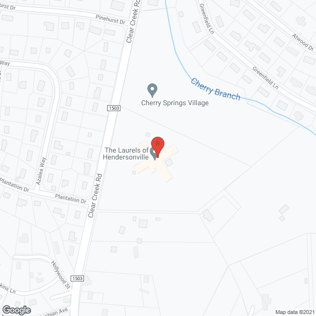 The Laurels of Hendersonville in google map