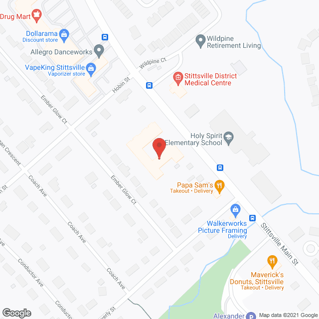 Stittsville in google map