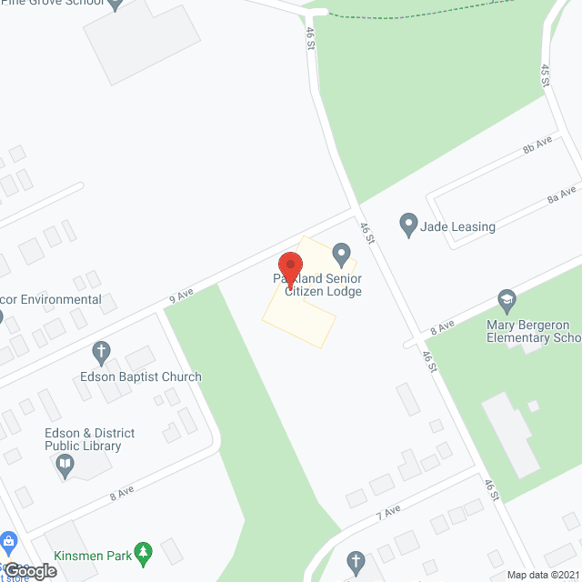 Parkland Lodge in google map