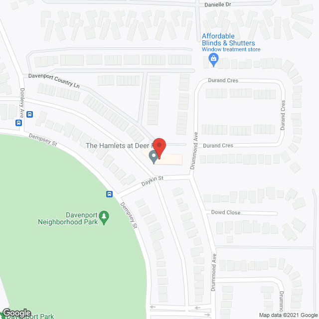 Hamlets at Deer Park in google map