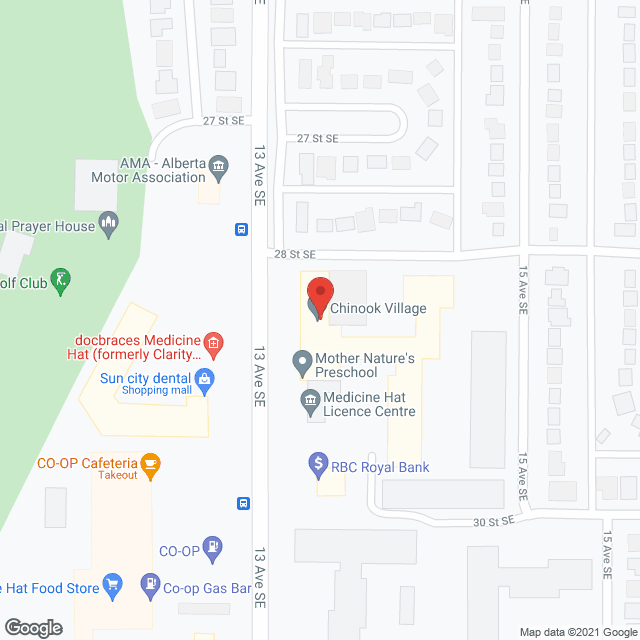 Chinook Village in google map