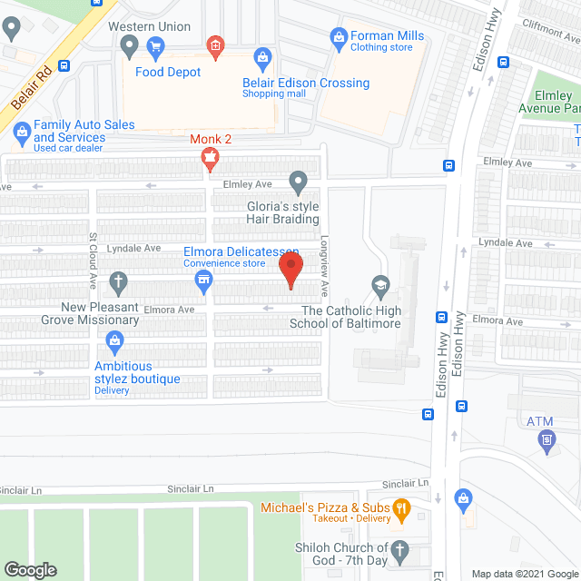 Elmora in google map