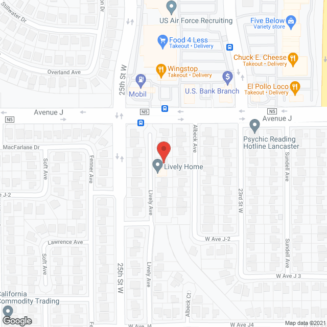 Antelope Valley Lively Home Care in google map