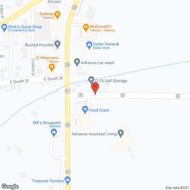 Advance Assisted Living in google map