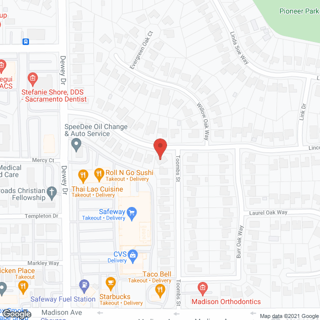 A and J Home Care in google map