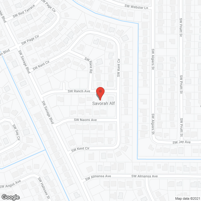 Savorah Assisted Living in google map