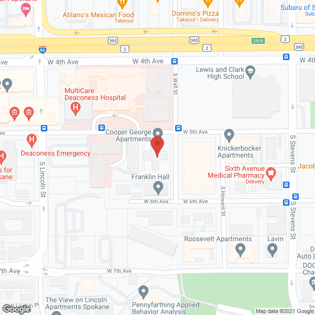 Cooper George: Downtown Spokane Apartments WA in google map