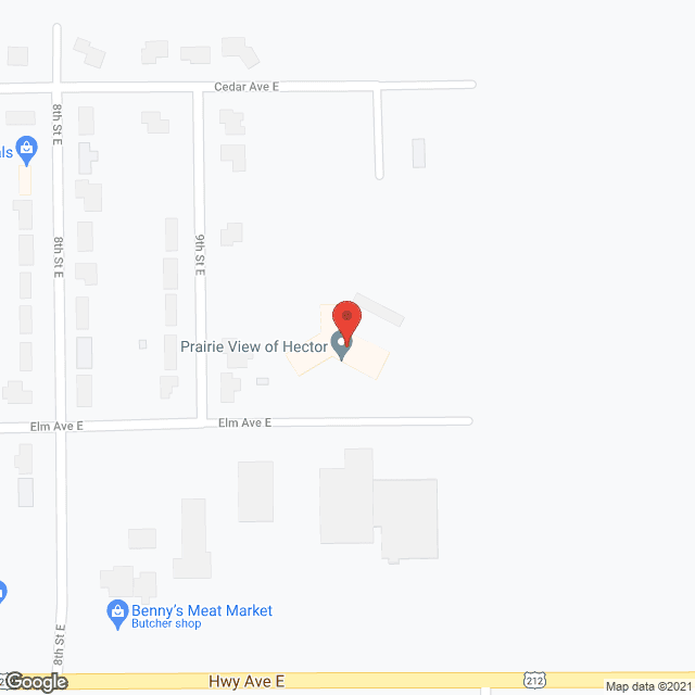 Prairie View of Hector in google map