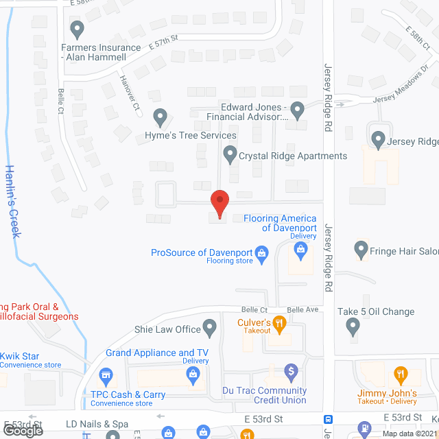 Crystal Ridge in google map