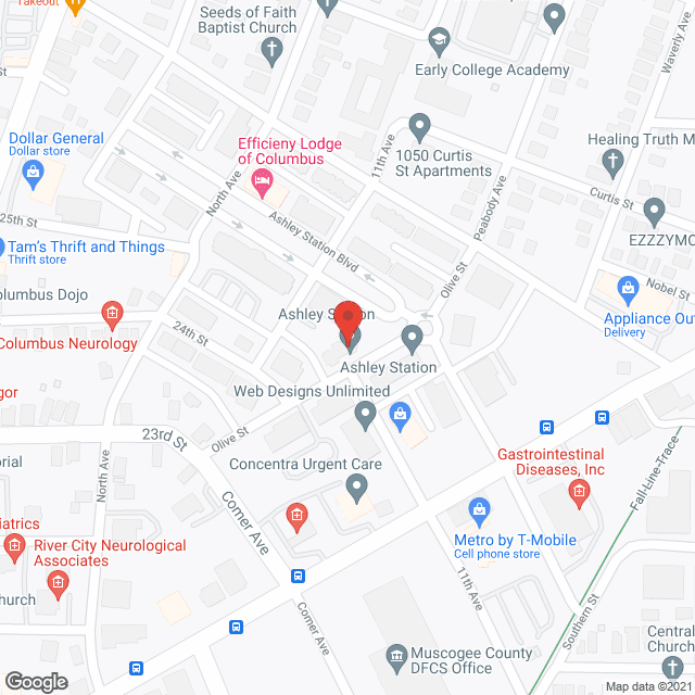 Ashley Station in google map