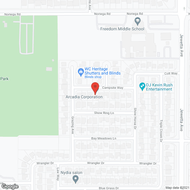 Arcadia Home Care III in google map