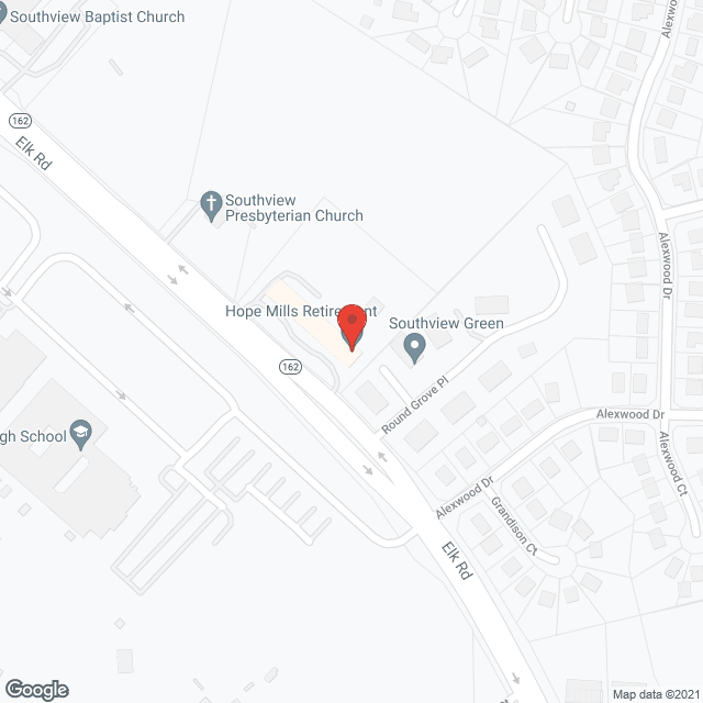 Hope Mills Retirement Center in google map