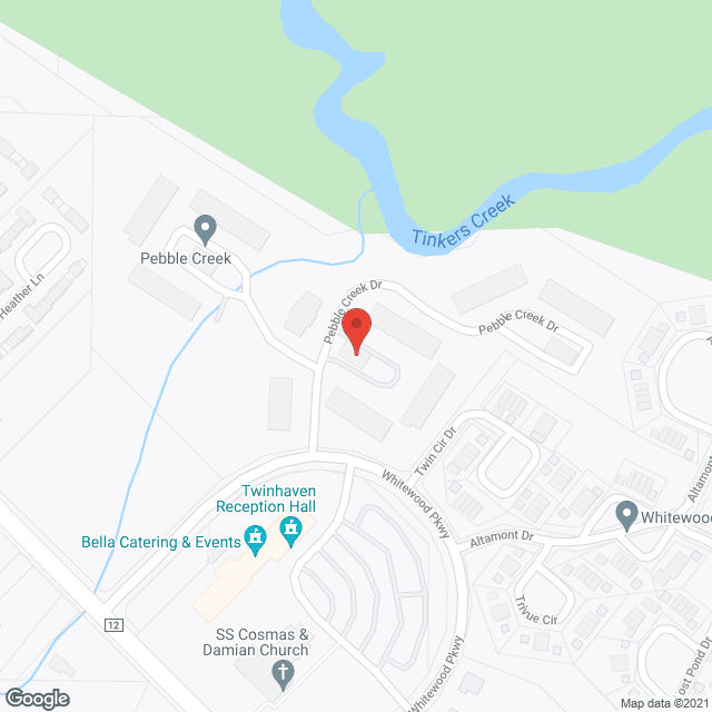 Pebble Creek Apartments in google map