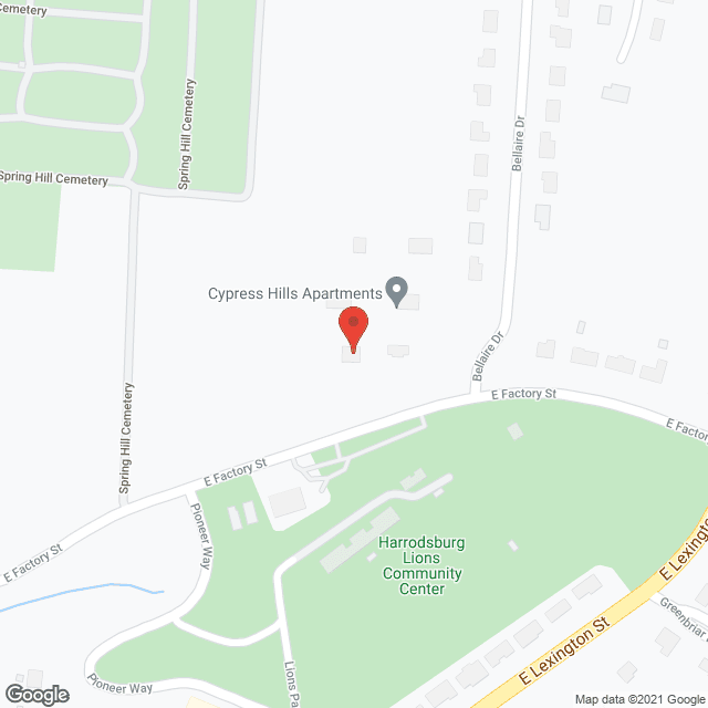 Cypress Hills in google map