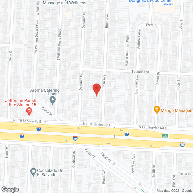 Alzheimer's Residential Care Homes of Metairie in google map