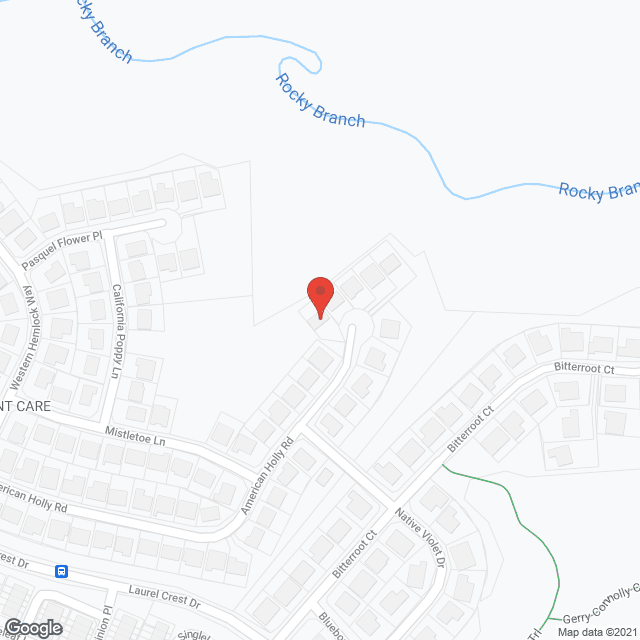 Fairfax Woods in google map