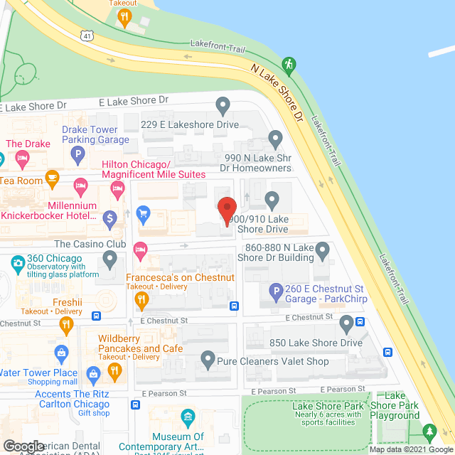 850 Lake Shore Drive in google map