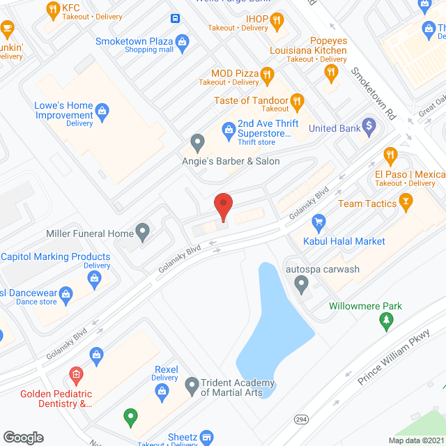 Serenity Elder Care Services in google map