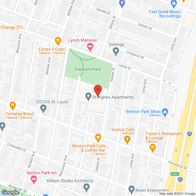 St Agnus Apartments in google map