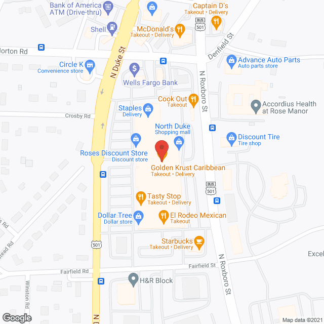 Health Care Options of the Triangle, Inc in google map