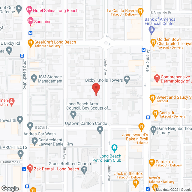 Linden Gardens in google map