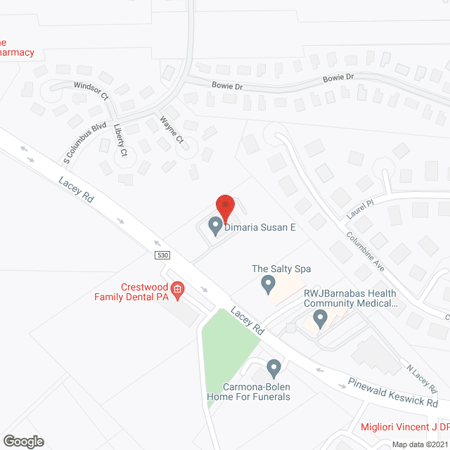 Liberty Healthcare Services Ocean County in google map