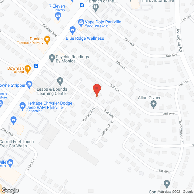 Community Care Assisted Living in google map