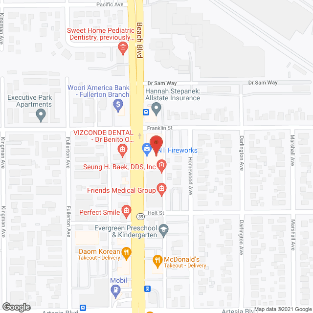 Anaheim General Hospital Buena Park in google map